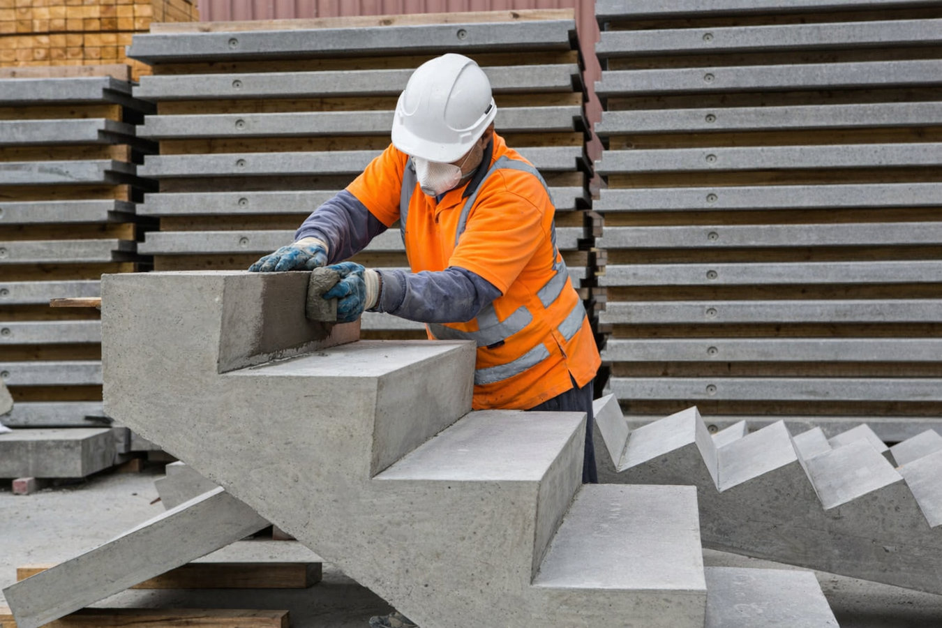 Concrete steps construction in Brentwood, CA